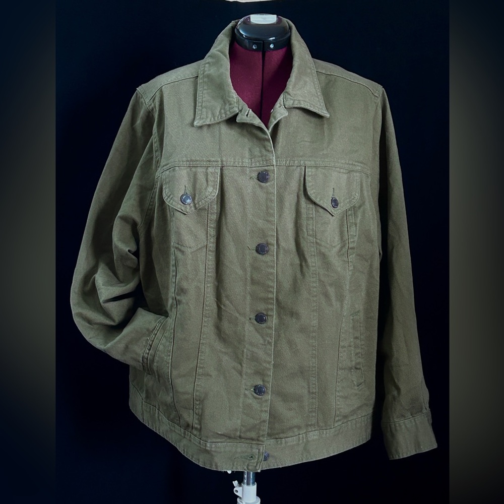 Jessica London Olive Green Women's Jacket  Sz 24